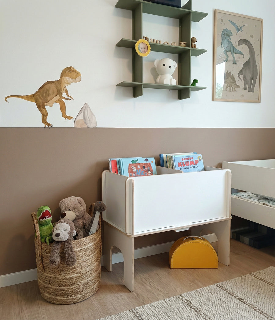 Bogkassen Albert White line