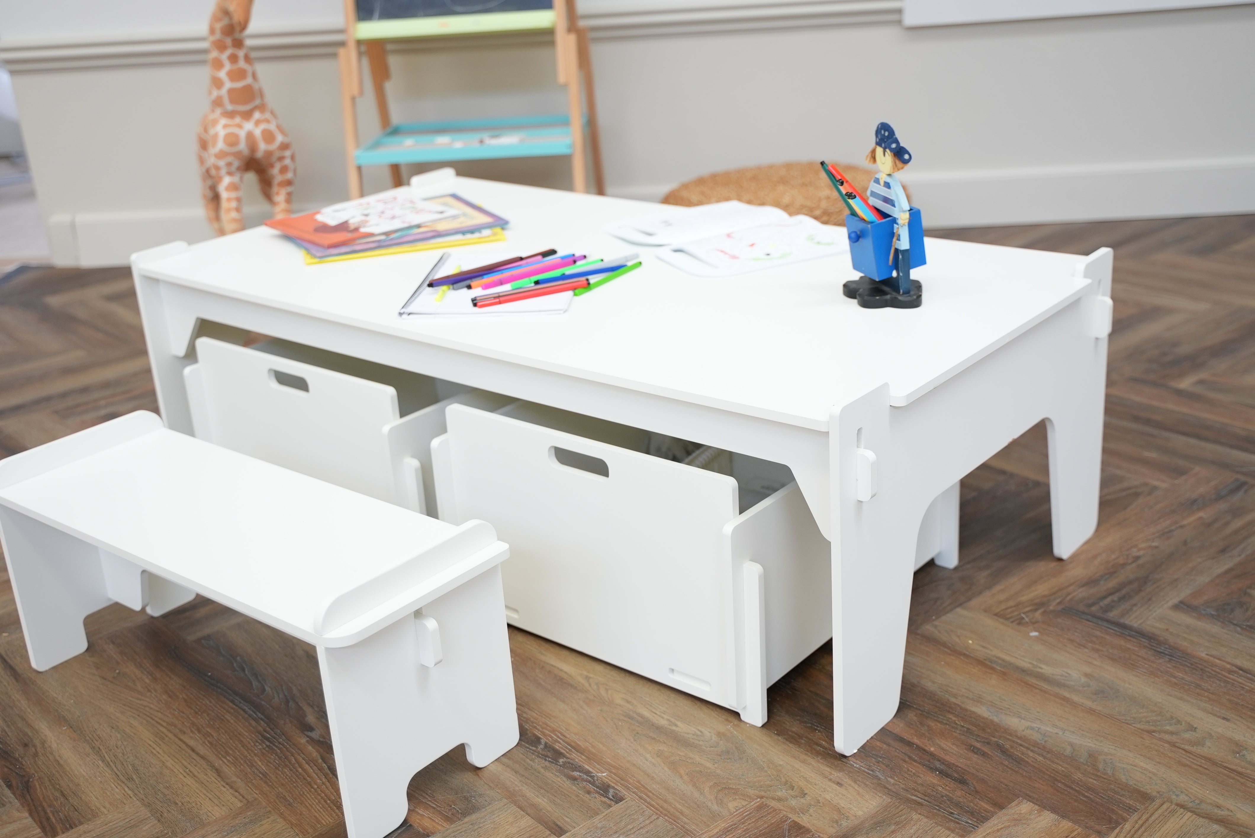 Opbevaringskasse Stine (stor) - White Edition