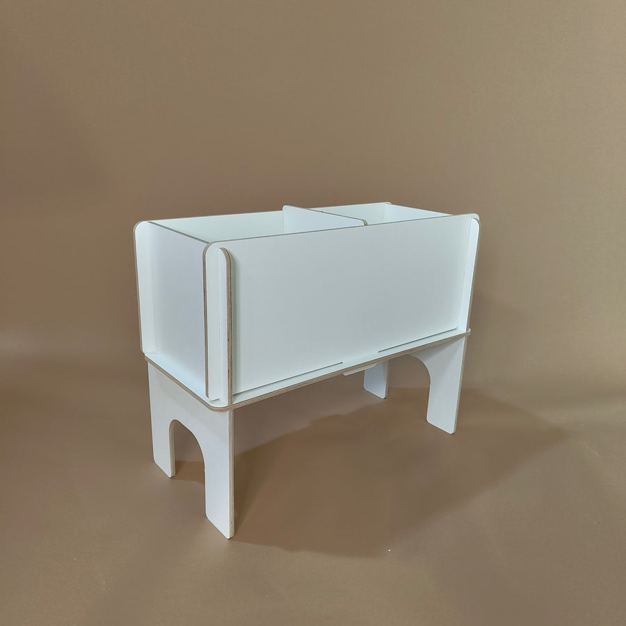 Bogkassen Albert White line