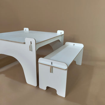 Bordsæt Kirsten White line