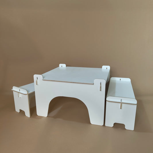 Bordsæt Kirsten White line