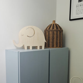 Natlampe i træ - Elefant