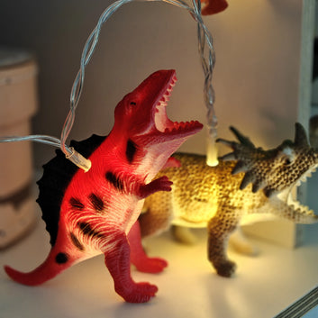 Lyskæde til børneværelse - Dino