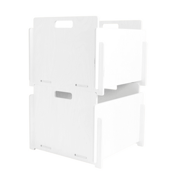 Opbevaringskasse Stine (stor) - 2 STK - White Edition