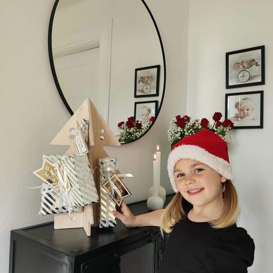 Adventskalender juletræ bordmodellen Pelle